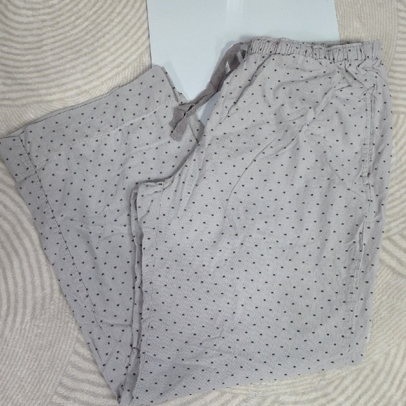 Victoria's Secret Other - Victoria's Secret Gray Polka Dot Pajama Pants